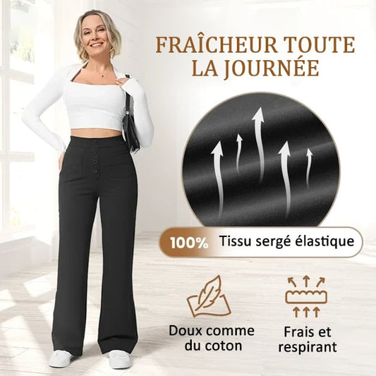 🔥Promotion du dernier jour - 49 % de réduction🔥Pantalon extensible décontracté de sport respirant taille haute