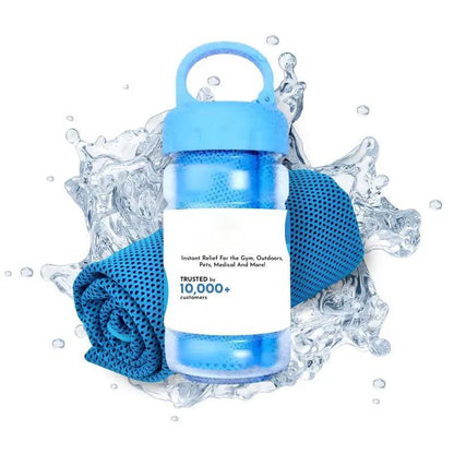 🔥Serviette anti-transpiration froide à utiliser partout et à tout moment ! Réutilisable, douce, absorbante, rafraîchissante et portable.