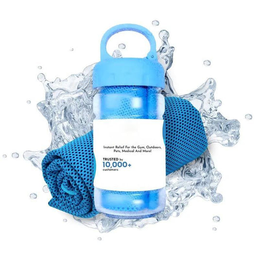 🔥Serviette anti-transpiration froide à utiliser partout et à tout moment ! Réutilisable, douce, absorbante, rafraîchissante et portable.