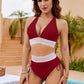 👙Ensemble de bikini très cintré avec contrôle du ventre et design en blocs de couleur